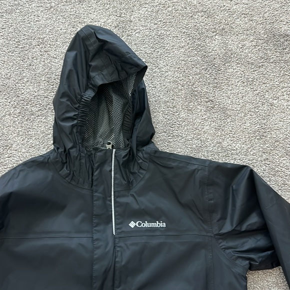 Kids Columbia Rain Jacket - Large 14/16 - Picture 2 of 7